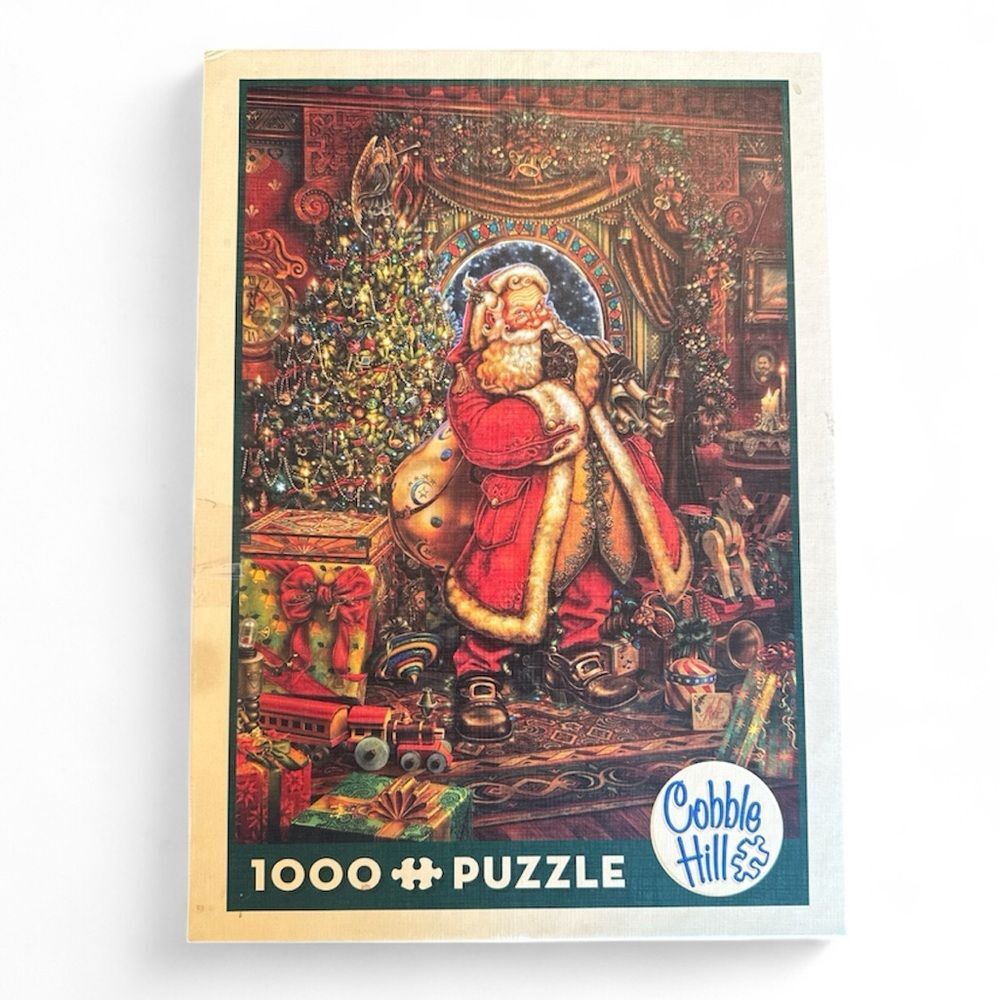 Cobble Hill Christmas Presence Santa Claus Puzzle 1000pc